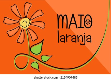 Maio Laranja background. Maio Laranja poster