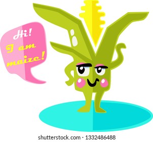 Maize character fantasy flat