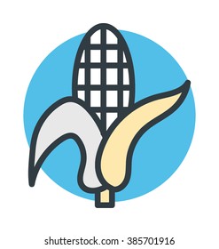 Maize Colored Vector Icon