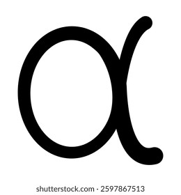 Majestic Alpha Symbol, Illuminates Ancient Greek Heritage