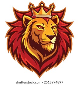 Majestic Animal Lion Head logo