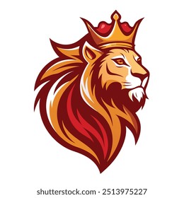 Majestic Animal Lion Head logo