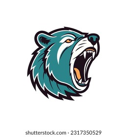 Majestic bear head illustration with intricate hand drawn details. Perfect for logo designs with a strong and powerful vibe