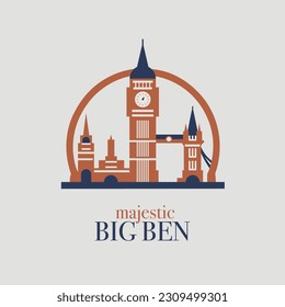 Majestic Big Ben vector logo