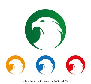 majestic brave mighty eagle simple vector logo design