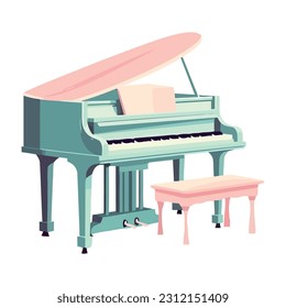 majestic classical composition piano icon isolated
