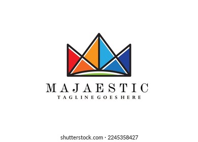 majestic Crown Logo Vector Template