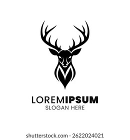 Majestic Deer Head Logo: Emblem of the Wild, Strength, and Grace