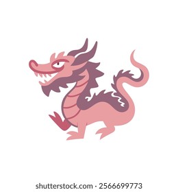 Majestic Dragon Icon Illustration Design