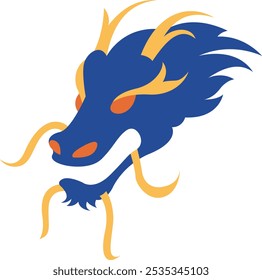 Majestic Dragon Icon Representing Power, Strength, and Mythical Significance, Perfect for Highlighting Fantasy, Cultural Symbolism, and Artistic Design with a Bold and Striking Appearance.