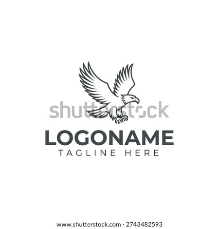 Majestic Eagle Bird Logo - Freedom Power and Leadership Symbol