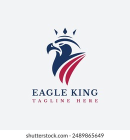 Majestic eagle emblem with a crown, representing power and authority.