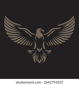 Majestic Eagle in Flight vector