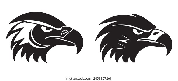 Majestic Eagle Head Portraits vector