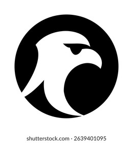 Majestic Eagle Head Profile A Powerful Bird Icon Design