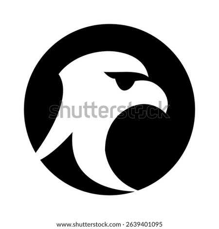 Majestic Eagle Head Profile A Powerful Bird Icon Design