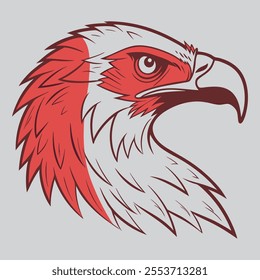 Majestic Eagle Head Vector Art – High-Quality, Detailed, and Customizable Design