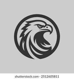 Majestic Eagle Logo - Bold Bird of Prey Emblem for Branding and Iconic Designs