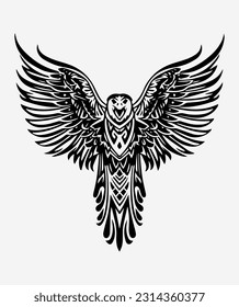 Majestic eagle logo design illustration capturing strength and freedom. Perfect for sports, aviation, and patriotic brands. Striking and impactful.