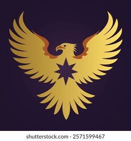 Majestic Eagle Logo Design Illustration Representing Strength and Freedom  
