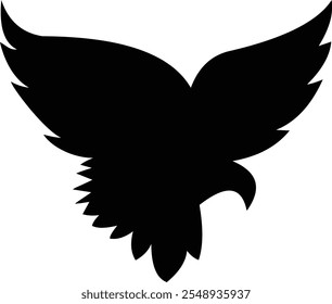 "Majestic Eagle Silhouette Logo Design"