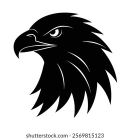 Majestic eagle silhouette vector clip art design