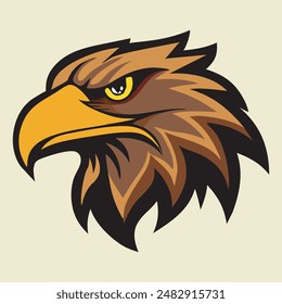 Majestic Eagle Vector Illustration Capturing the Noble Spirit of Avian Majesty.