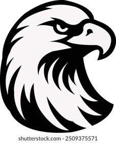 Majestic Eagle vector logo icon, symbolizing strength and freedom, perfect for bold and powerful branding.