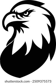 Majestic Eagle vector logo icon, symbolizing strength and freedom, perfect for bold and powerful branding.