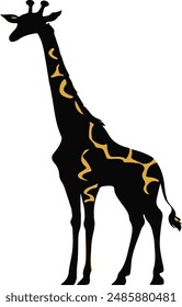 Eine majestätische Giraffe, mit einem anmutigen Hals und sanftem Blick, symbolisiert afrikanische Wildnis und hohe Eleganz, perfekt für Wildtierbegeisterte und Savannenabenteurer. 