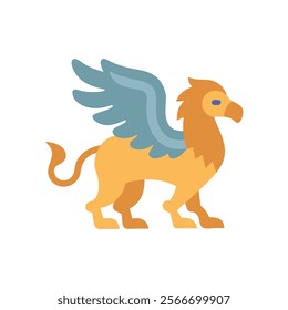 Majestic Griffin Icon Illustration Design