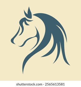 Majestic horse illustration showcasing elegance and strength, perfect for equestrian, wildlife, and artistic projects.