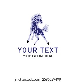 Majestic Horse Logo Design abstract
