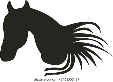 A majestic horse, its powerful muscles rippling beneath a glossy coat, mane and tail flowing in the breeze, epitomizing beauty and strength in motion.