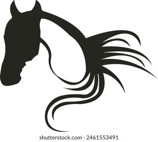 A majestic horse, its powerful muscles rippling beneath a glossy coat, mane and tail flowing in the breeze, epitomizing beauty and strength in motion.