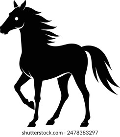 Majestic Horse Vector Illustration Graceful Equine Art for Design Projects