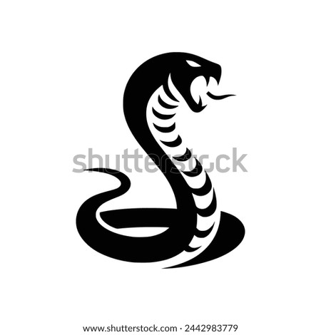 Majestic King Cobra Logo Design Illustration for Business, Sport, and Mascot