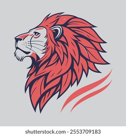 Majestic Lion Head Vector Illustration King of the Jungle