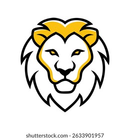 A majestic lion head vector illustration