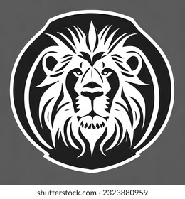 Majestic Lion Vector Emblem: A Symbol of Power and Leadership