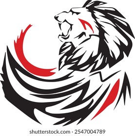 Majestic Lion Vector Logo: Strength and Elegance in Design"