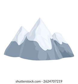 Majestic mountain range with snow capped peaks reaching for the sky