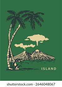 Majestic mountain scenery in a stylized design, perfect for outdoor brands, hiking apparel, and nature lovers.
