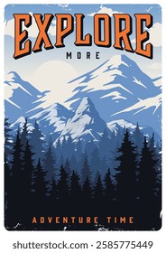 Majestic mountains rise in the background under a bright sky while dense green forests fill the foreground inviting outdoor adventures and exploration in a serene environment.