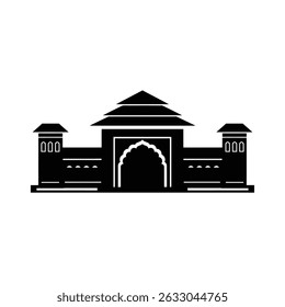 Majestic palace gate iconic landmark architecture