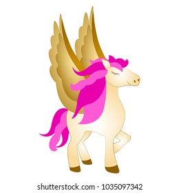 Majestic pegasus. Fantasy creature
