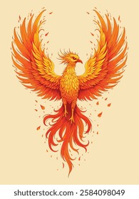 Majestic Phoenix Illustration design art