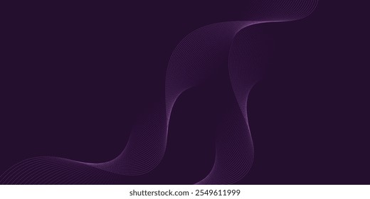 Majestic Purple Particle Wave Design with Intricate Details for Modern Digital Backgrounds, Luxurious Textures, Fashionable Wallpapers, and Futuristic Presentations