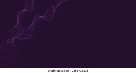 Majestic Purple Particle Wave Design with Intricate Details for Modern Digital Backgrounds, Luxurious Textures, Fashionable Wallpapers, and Futuristic Presentations