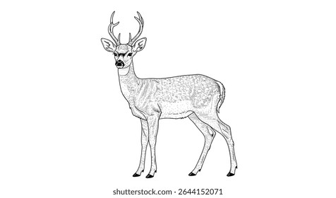 Majestic Stag Silhouette Art A Detailed Exploration of Wildlife Nature and Beauty